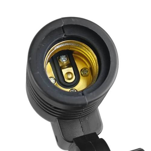 E27单灯头螺口带伞孔摄影补光灯座标准接口蘑菇灯摄影灯泡配件