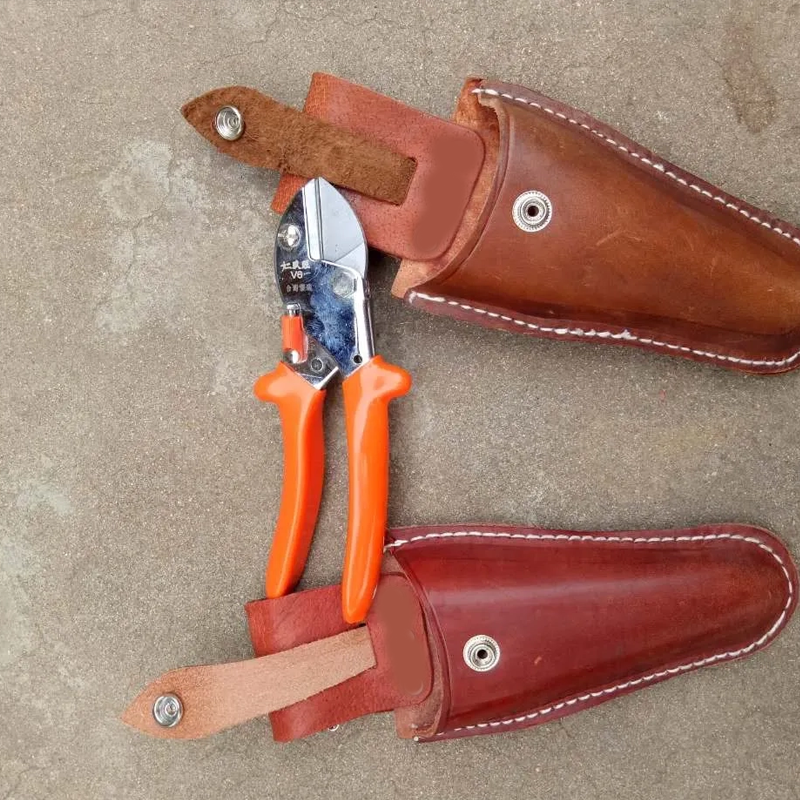 果树剪刀带套 修枝剪套 腰包果枝剪腰跨皮带包 园艺牛皮剪刀套