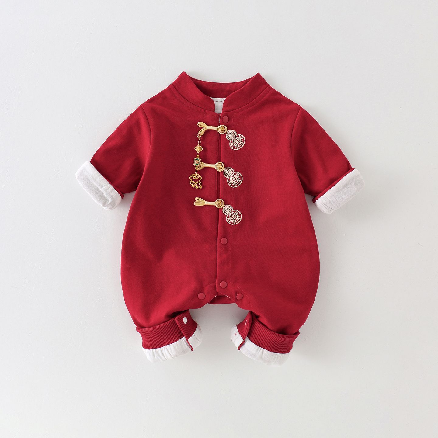 百天宝宝衣服春秋纯棉中