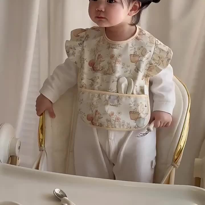 婴儿罩衣宝宝吃饭围兜婴
