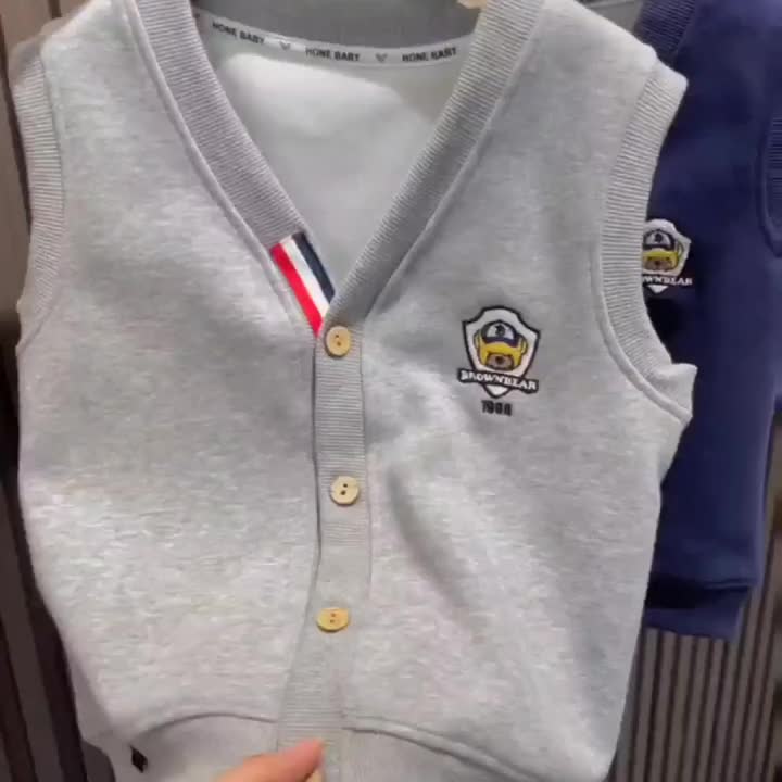 儿童马甲秋冬款中小大童