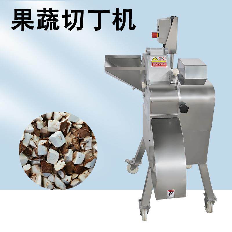 果蔬三维切丁机连续式土豆切丁设备高速水果虾仁果冻椰肉切粒机