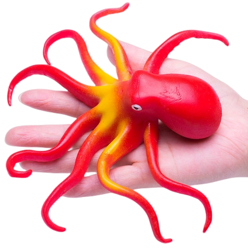 仿真大章鱼八爪鱼软胶彩色包邮