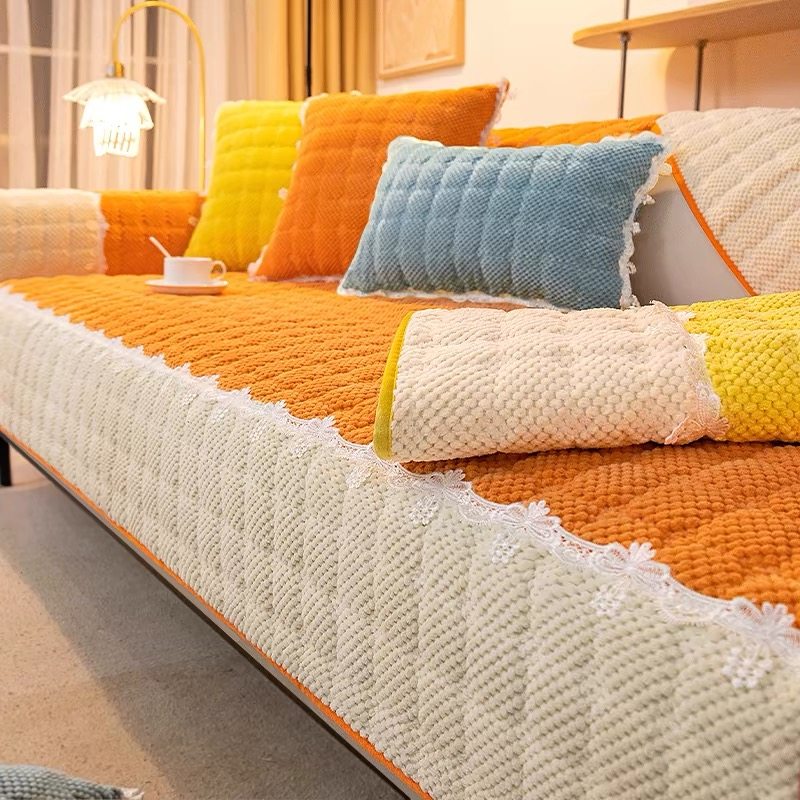 灯芯绒沙发垫四季通用防滑高档冬季毛绒坐垫2025新款全包沙发套罩,居家布艺,沙发垫,淘宝优惠券,粉丝福利购,淘宝优惠卷