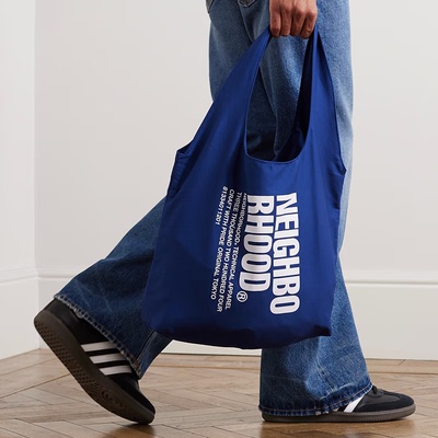 NBHD印花斜纹布单肩托特手提袋