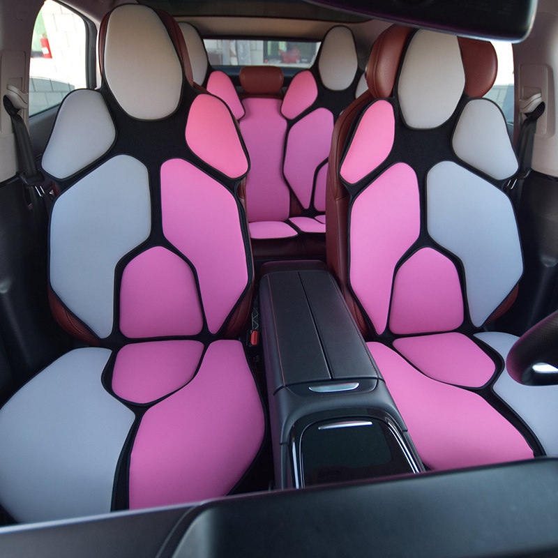 11】创意汽车座垫四季通用小车垫粉色女生高级感坐垫半包座椅套垫