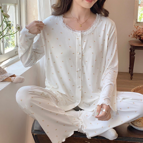 谷奈妈妈莫代尔月子服喂奶方便