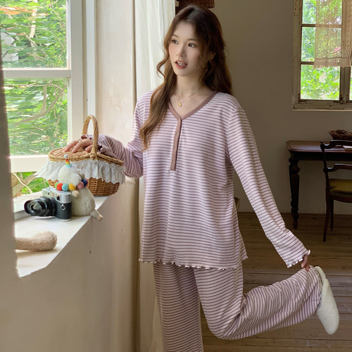 谷奈妈妈月子服产后哺乳孕妇睡衣