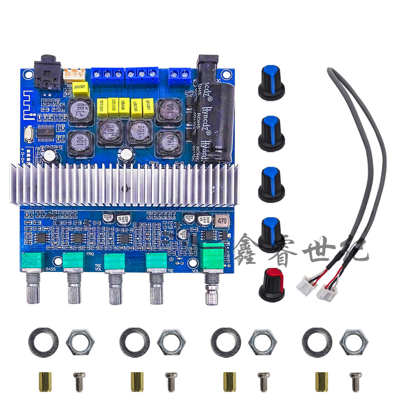 TPA3116蓝牙5.0 大功率2.1超重低音炮数字功放板12-24V成品板