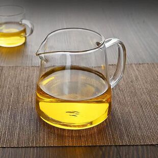 耐高温透明高颜值玻璃水杯简洁居家公道杯办公室咖啡杯奶茶杯