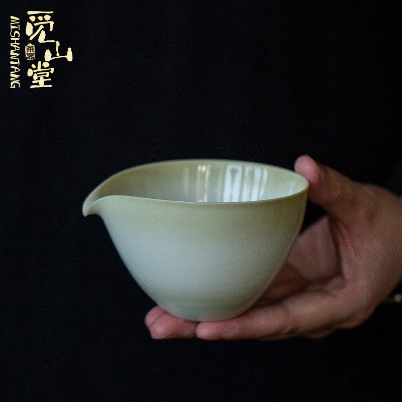 日式草木复古公道杯分酒杯分茶杯家用功夫茶具茶海陶瓷公道杯