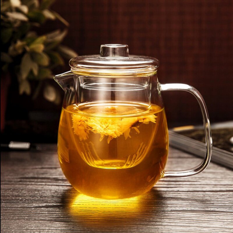 加厚耐高温玻璃企鹅壶带过滤内胆全玻璃泡茶壶功夫茶具