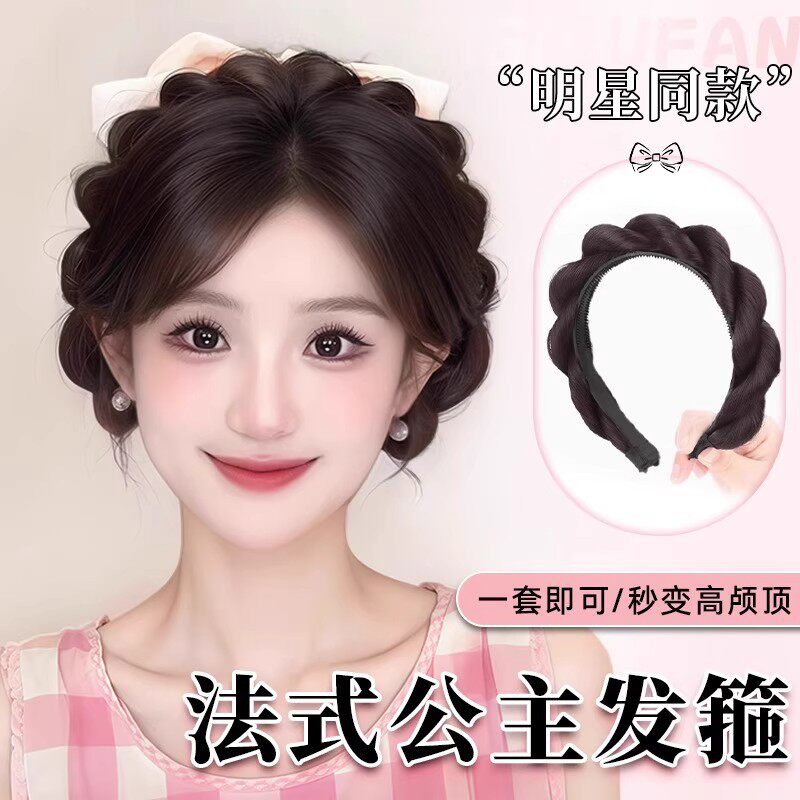 鱼骨辫假发发箍女款04