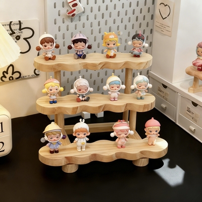 唐作实木多层收纳置物架