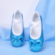 软底形体芭蕾舞鞋 幼儿园宝宝演出猫爪鞋 女童芭蕾跳舞鞋 蓝色舞蹈鞋
