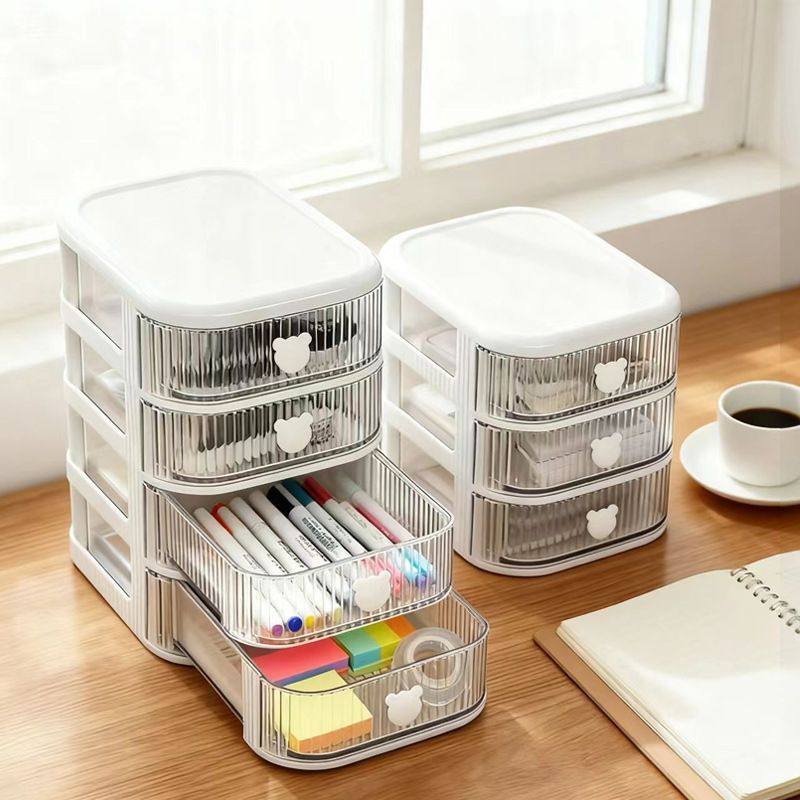 简约透明抽屉式收纳盒桌面文具整理盒学生大容量塑料文具收纳盒,收纳整理,桌面收纳盒,淘宝优惠券,粉丝福利购,淘宝优惠卷