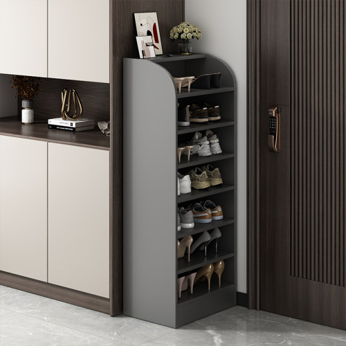 鞋架简易门口家用墙角转角防尘