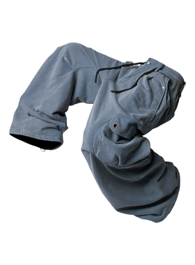 RELABEL 空间关系（贯通）重洗水炒雪花曲面立体口袋廓形卫裤