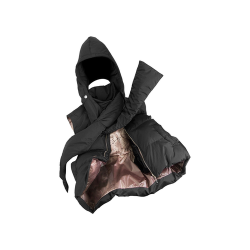 温控拆卸围巾帽多穿龟背棉服马甲