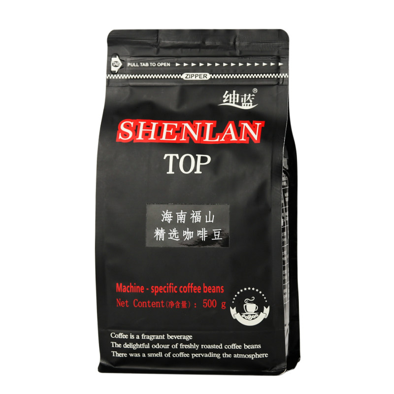 绅蓝福山/兴隆/意式特浓咖啡豆500g中度烘焙拼配阿拉比卡罗布斯塔
