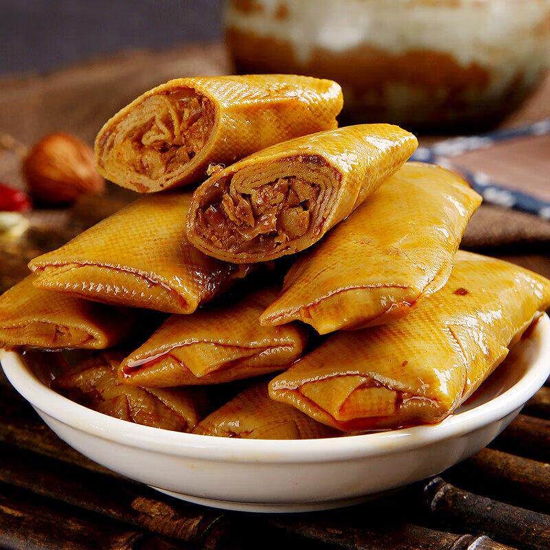 香香嘴香辣香菇豆卷泡椒味脆笋豆卷95g*5袋四川特产夹心豆卷零食