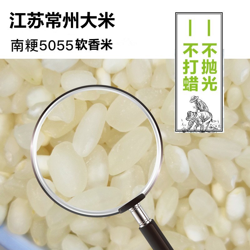 江苏粳米新米南粳5055大米5kg 10kg常州太湖软香米10斤20斤