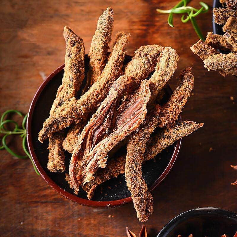 阿甘牛肉干82g*4袋四川特产老成都牛肉零食休闲小吃五香味香辣味