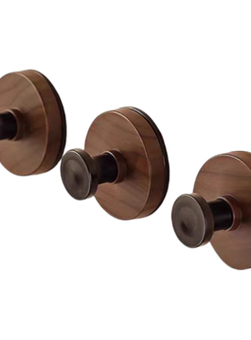 胡桃木纹吸盘免打孔门后挂钩挂衣钩高级壁挂墙上单钩玄关强力粘钩