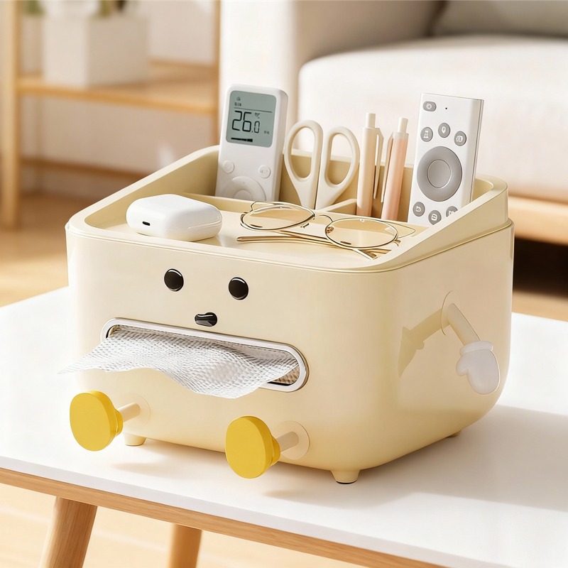 多功能纸巾盒桌面茶几摆件床头柜车载卫生间湿纸巾创意可爱纸抽