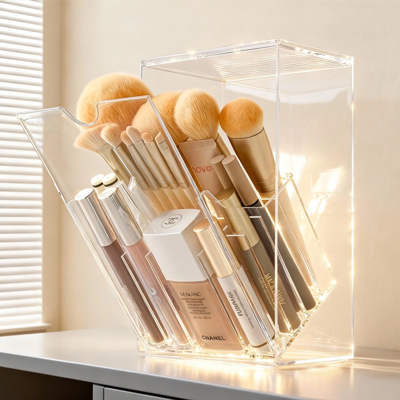 化妆刷收纳筒大容量眉笔口红眼影