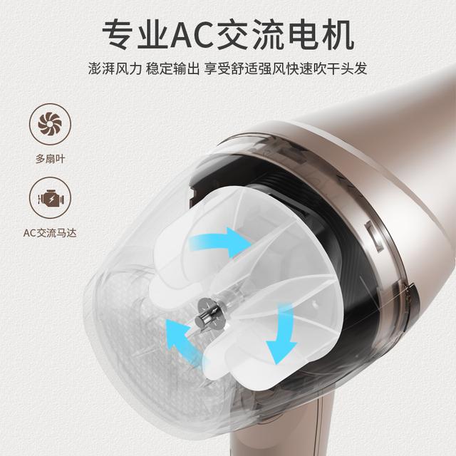 康夫电吹风机家用2300W大功率护发吹风筒理发店恒温康夫吹风机