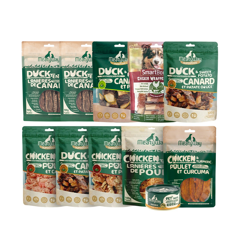 【直播推荐】Meatyway爵宴鸡鸭胸肉干果蔬磨牙奖励狗零食礼盒