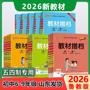 五四制教材搭档初中六七八九年级下册语文数学鲁教版英语鲁教版化学物理鲁科版山东教育