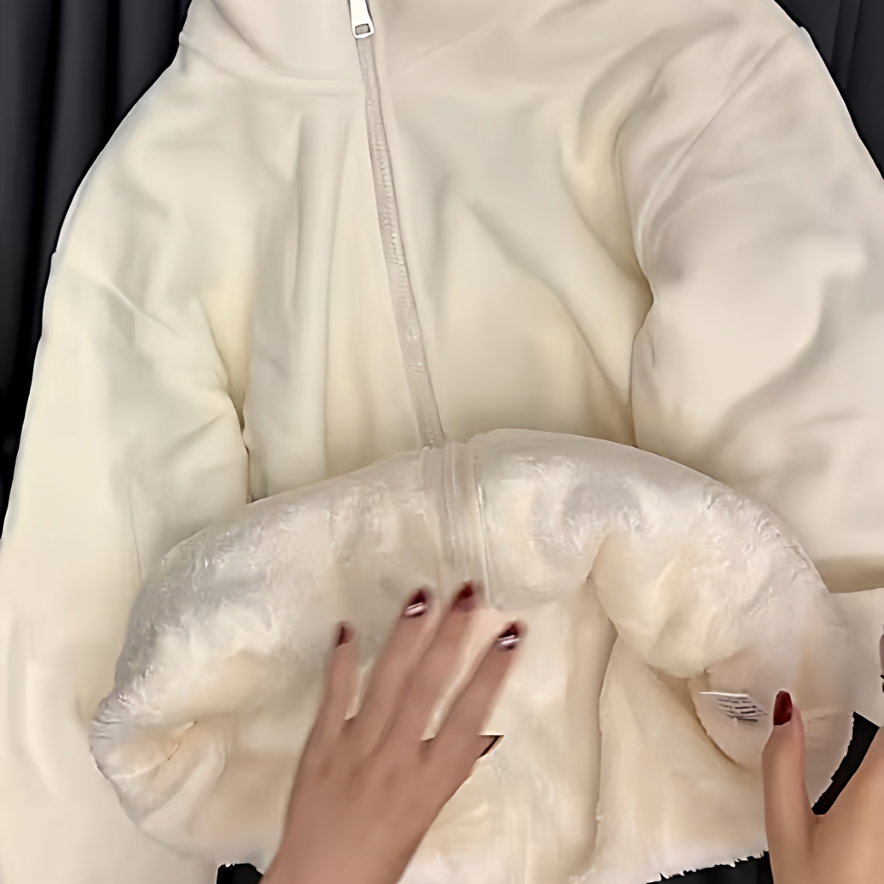 奶白色保暖摇粒绒外套女2025秋冬新款百搭羊羔毛绒内胆加厚上衣潮