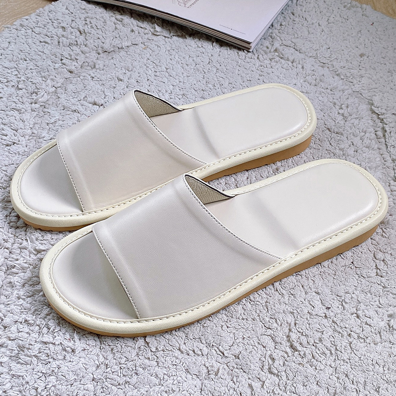 加厚软底家居防滑不臭脚PU皮凉拖鞋女夏季情侣室内家用木地板韩式