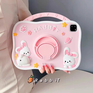 适用苹果2024新款ipadair13英寸卡通硅胶保护套A2898平板电脑保护壳ipadpro12.9第六代a2378防摔儿童手提套子