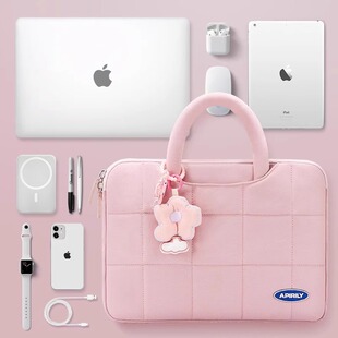 戴尔Dell笔记本电脑包13寸适用14灵越16PLUS 7成就3420简约便携收纳袋 7640女士高颜值防摔内胆plus手提Ultra