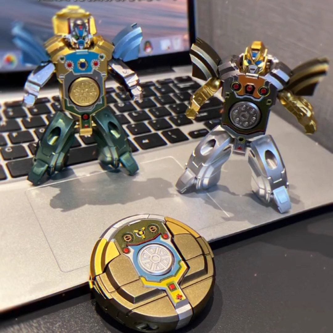 变形金刚指尖陀螺玩具变形机器人二合一可折叠旋转炫酷成人解压,玩具/童车/益智/积木/模型,陀螺,淘宝优惠券,粉丝福利购,淘宝优惠卷