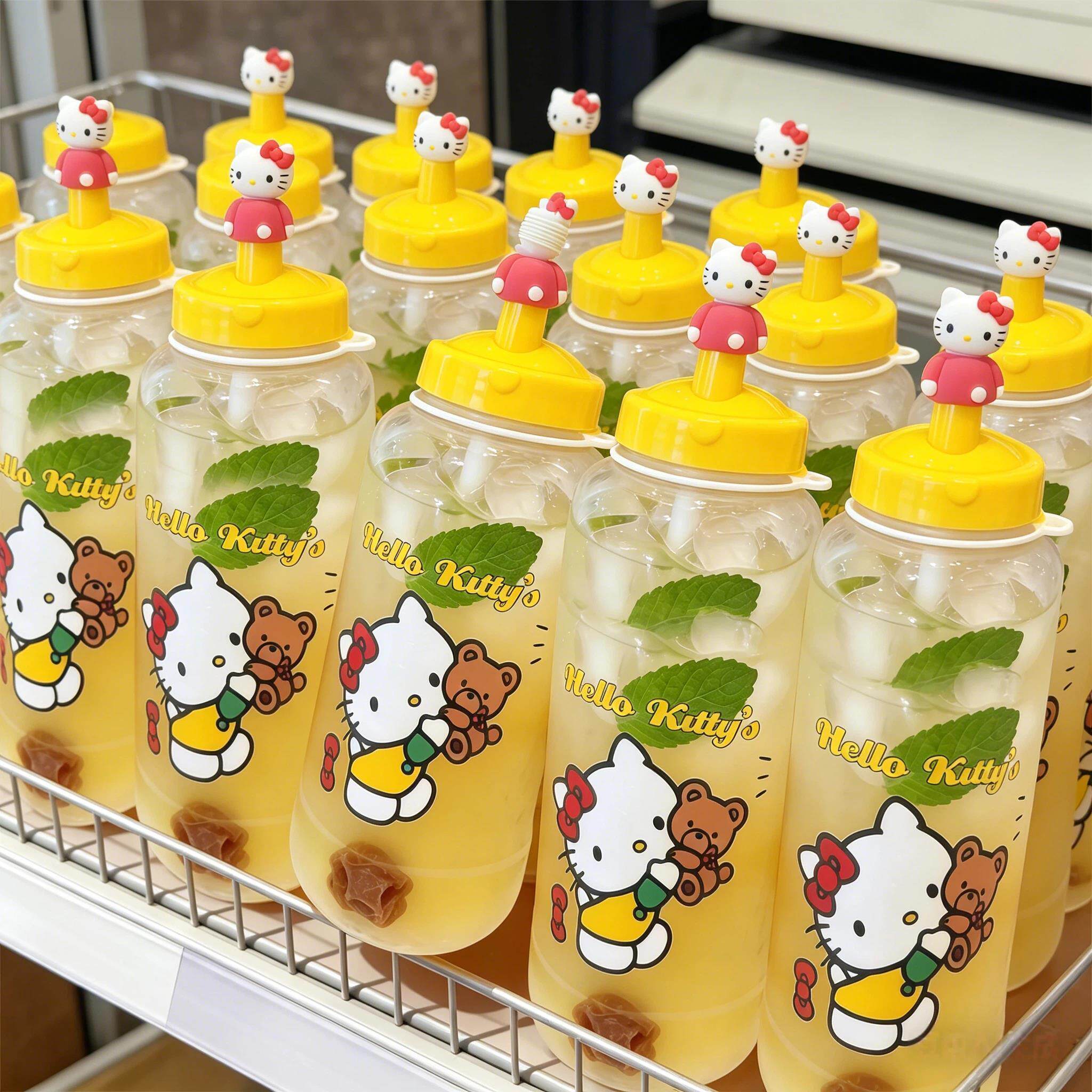 可爱冷水壶夏日户外随手杯凉水壶冷萃杯饮料杯食品级卡通冷泡茶杯