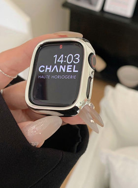 AWin|PC半包金属硬壳保护壳适用苹果手表iwatch5678910SE通用耐摔