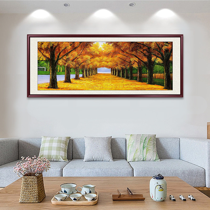 客厅餐厅新中式定制实木装饰画