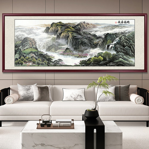 沙发背景墙挂画2026新款客厅壁画