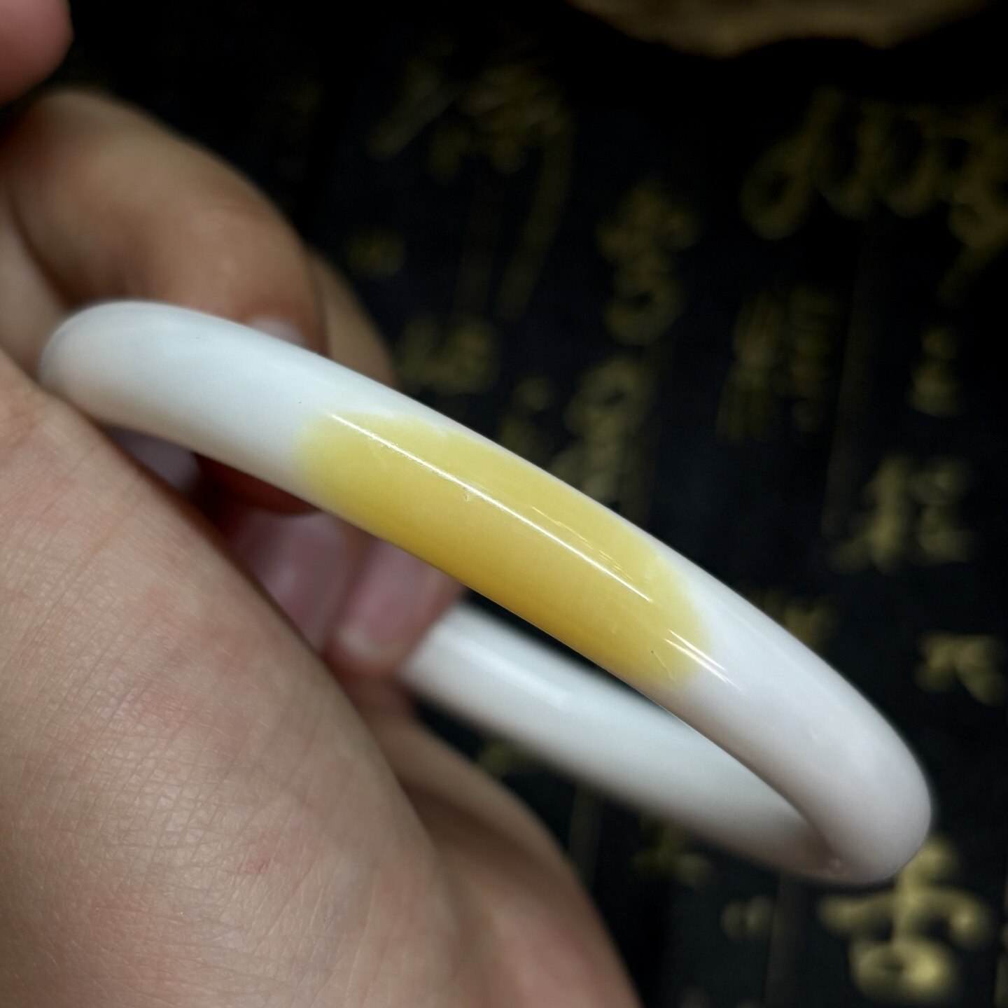 天然海南白贝壳手镯温润俏色