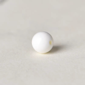 天然白贝壳单珠散珠佛宝配饰佛珠深海多宝配饰文玩有机宝石海南