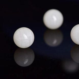 天然白贝壳玉化深海散珠单珠佛珠DIY多宝高端文玩佛宝男女高端