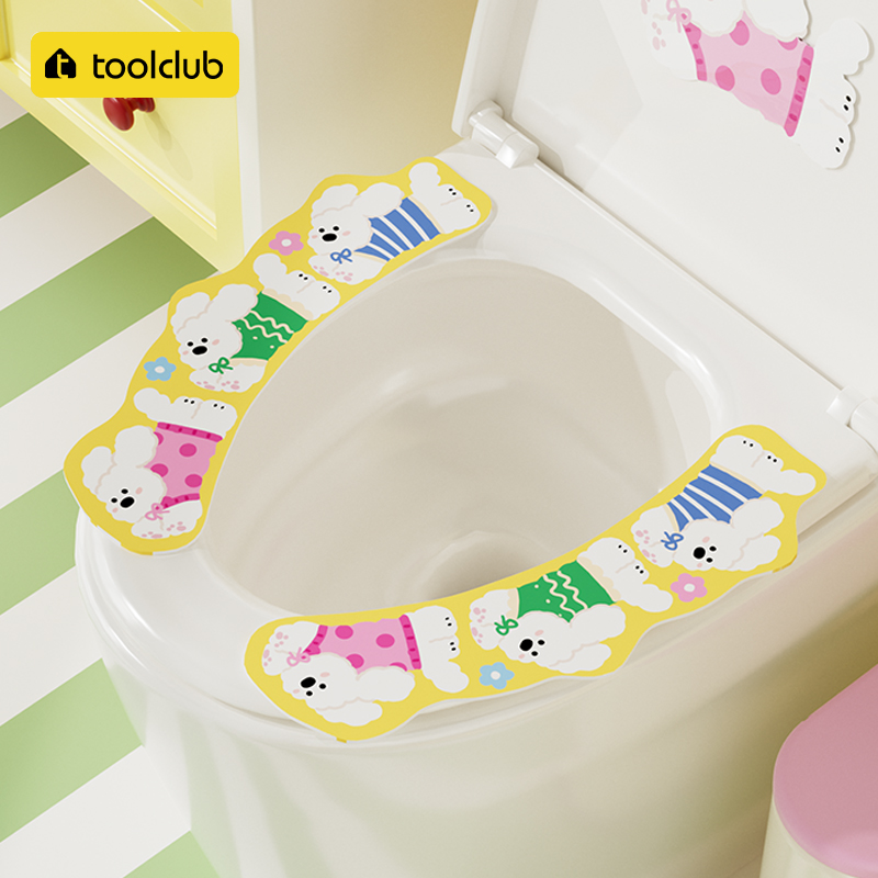 【抗菌隔脏】粘贴式马桶垫