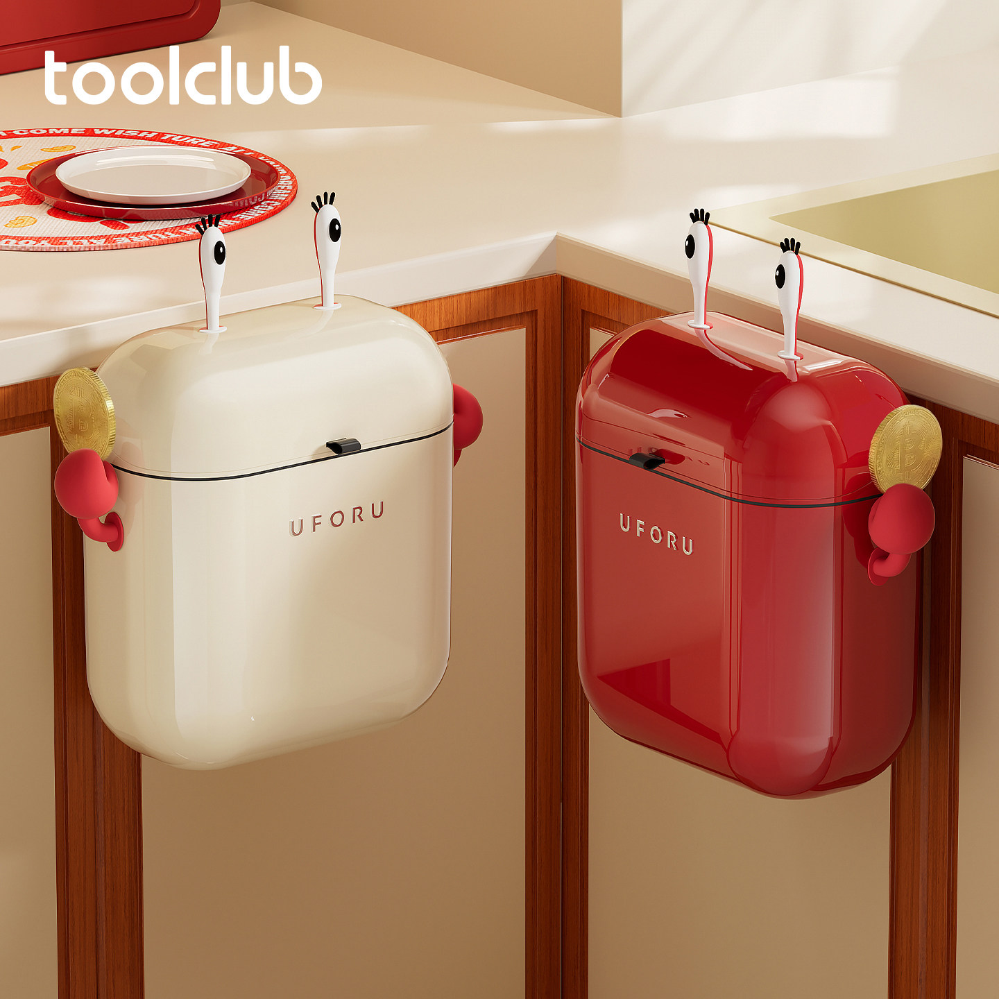 厨房垃圾桶挂式家用免弯腰大号大容量桌面带盖客厅高颜值卫生间Y,家庭/个人清洁工具,垃圾桶,淘宝优惠券,粉丝福利购,淘宝优惠卷