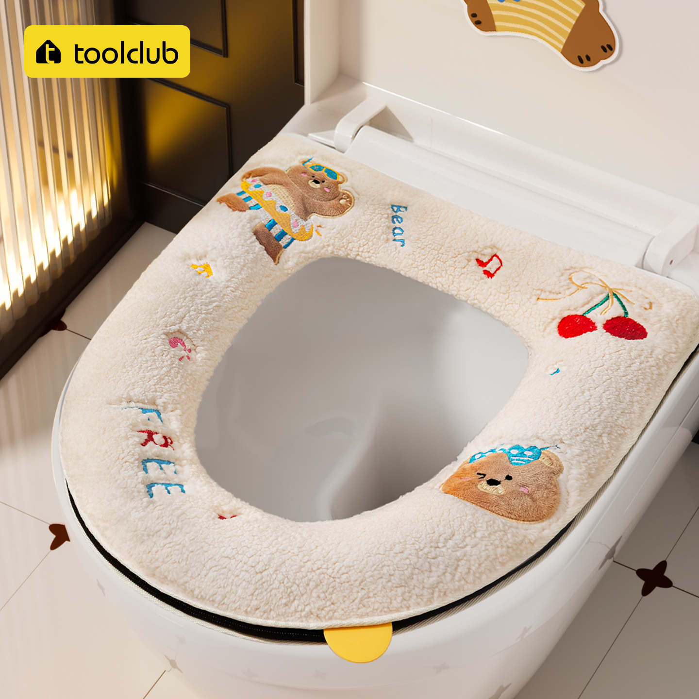 【自带提手10A级抗菌】马桶坐垫