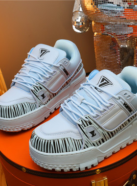 欧美站轻奢时尚厚底增高板鞋男女2025情侣休闲运动鞋百搭面包潮鞋