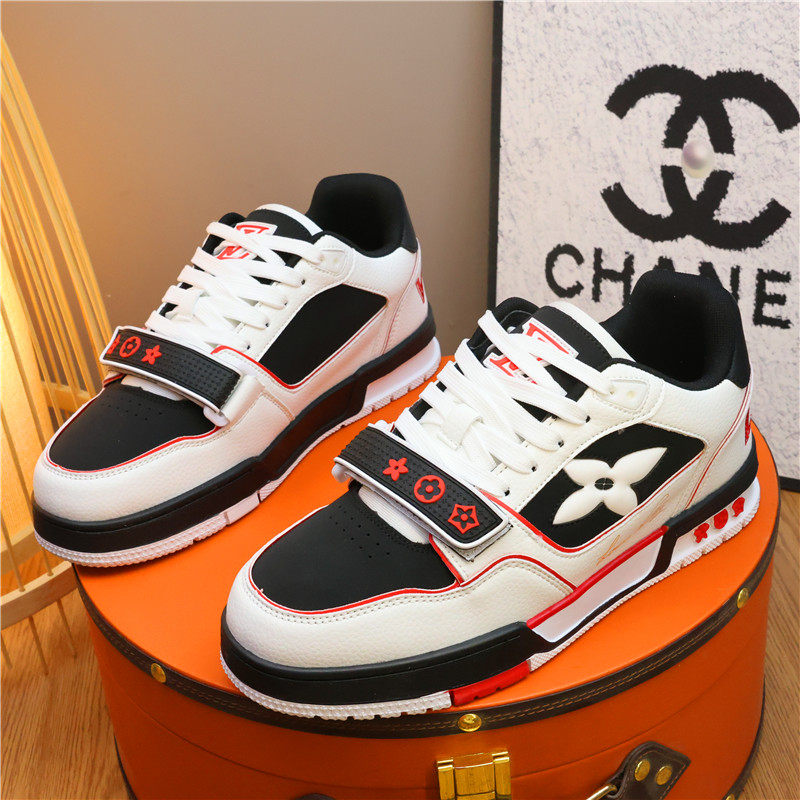 欧美站轻奢魔术贴板鞋男2026新款拼色休闲鞋耐磨增高运动学生潮鞋,流行男鞋,休闲板鞋,淘宝优惠券,粉丝福利购,淘宝优惠卷